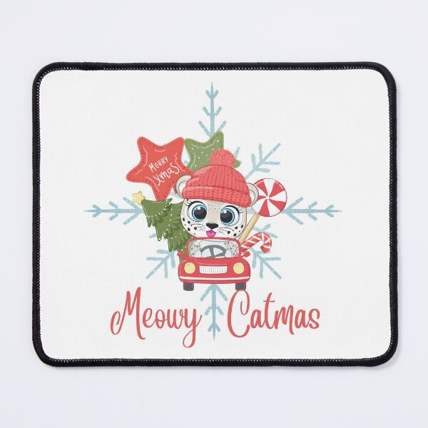 Item preview, Meowy Catmas, Cute Christmas Cat Lover Print designed and sold by Auntieck.