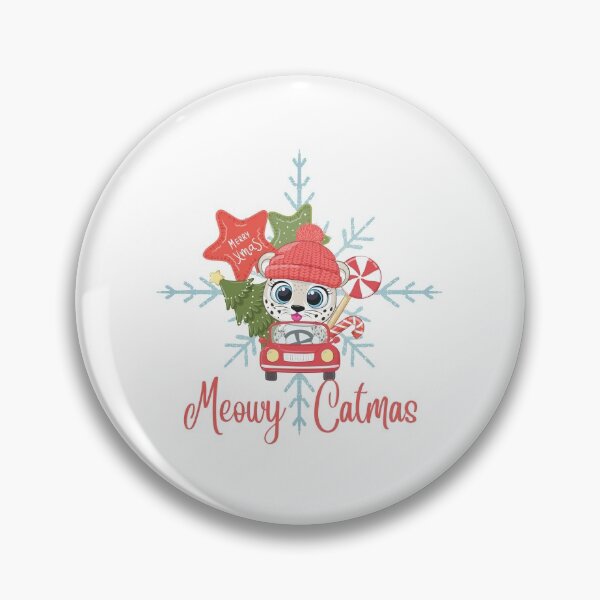 Item preview, Meowy Catmas, Cute Christmas Cat Lover Print designed and sold by Auntieck.