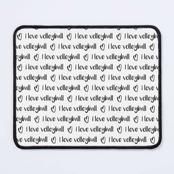Item preview, I love volleyball text pattern designed and sold by katzdzynes.