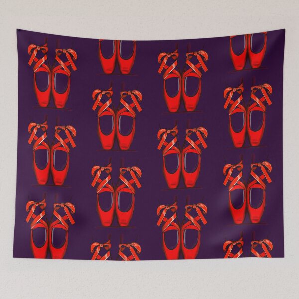 Item preview, Ballet shoes - red ballet pointe shoes with ribbon laces designed and sold by Artonmytee.