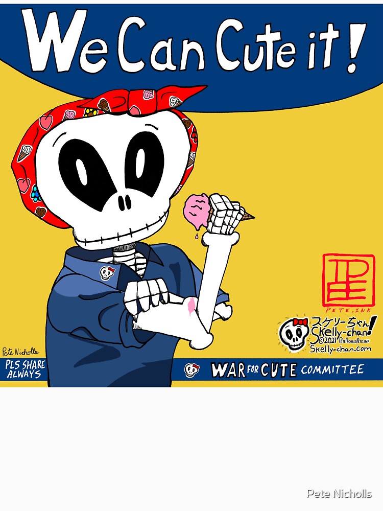 Skelly-chan We Can Cute It! Strawberry Ice Cream Variant by peteink