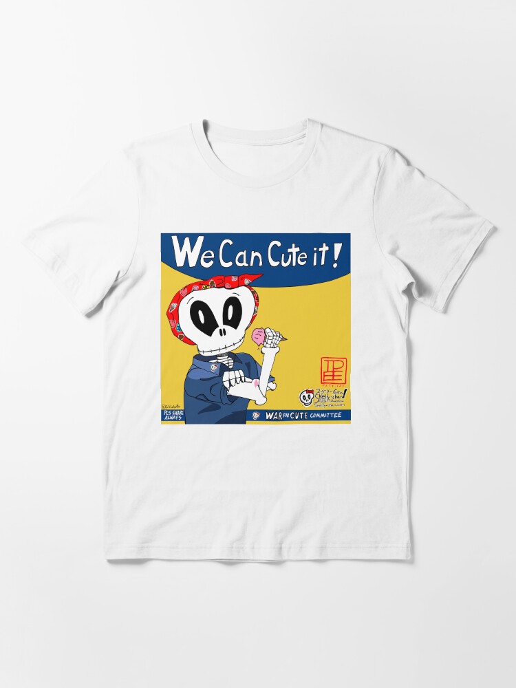 Alternate view of Skelly-chan We Can Cute It! Strawberry Ice Cream Variant Essential T-Shirt