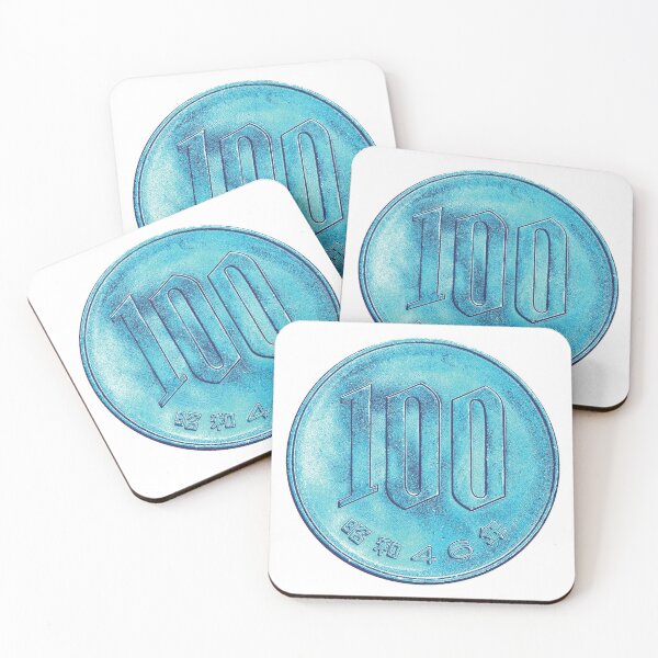 Item preview, 100 Yen Coin (blue) designed and sold by Jellyphresh.