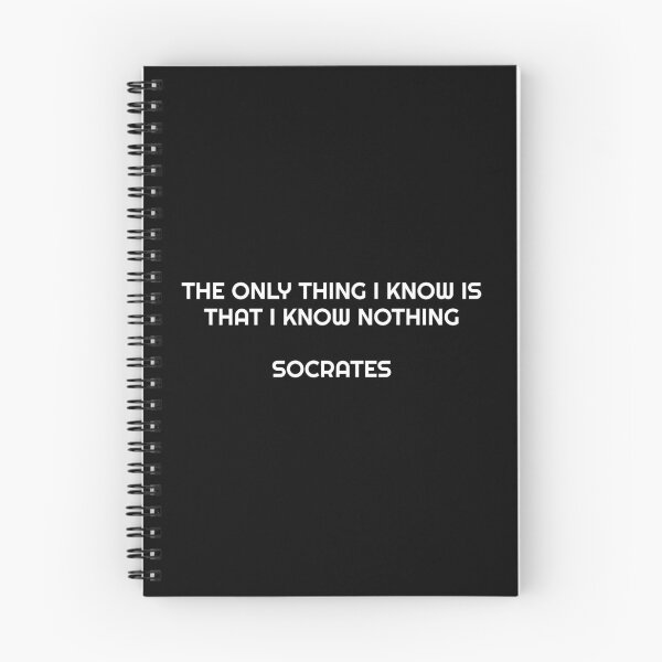 Item preview, The only thing I know is that I know nothing - Socrates quotes designed and sold by Inspirationmotivation.