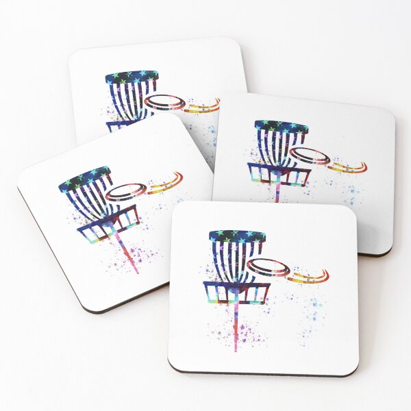 Item preview, Disc Golf American Flag Watercolor Art designed and sold by SiouxLove.
