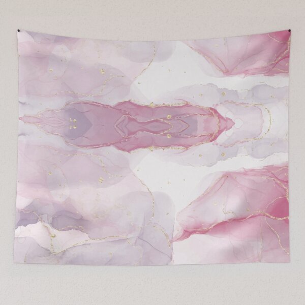 Item preview, Pink Lavender and Gold Marble Print  designed and sold by Dollfacedesign.