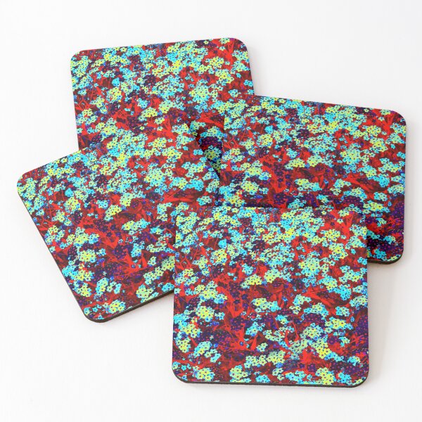 Item preview, Floral Motives with the Light Blue, Blue, Purple, and Red Forgot-Me-Not Flowers designed and sold by IraNiva.