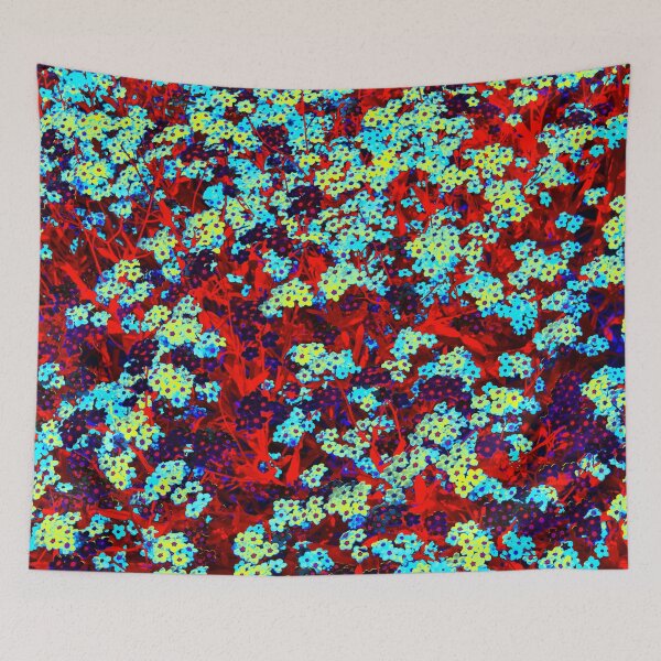 Item preview, Floral Motives with the Light Blue, Blue, Purple, and Red Forgot-Me-Not Flowers designed and sold by IraNiva.