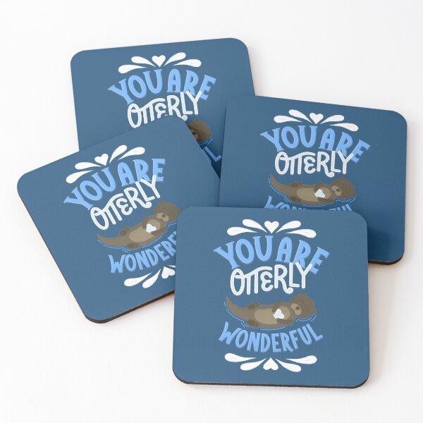Item preview, You Are Otterly Wonderful - Positive Cute Animal Pun designed and sold by Kit Cronk.