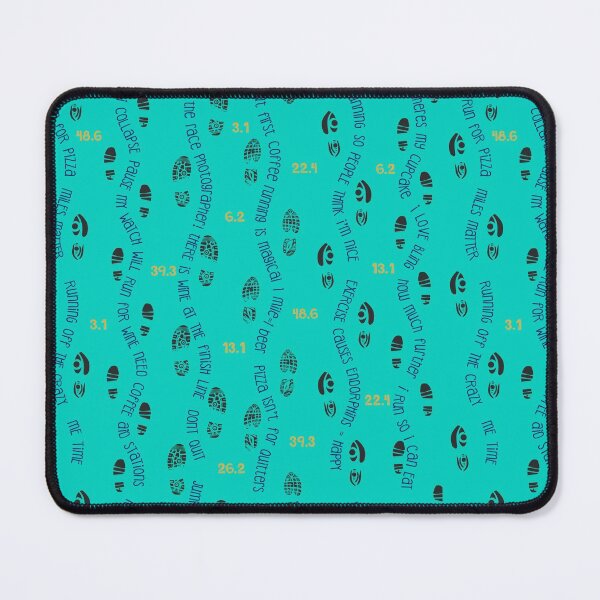 Item preview, Positive Running Vibes - teal background designed and sold by Anastasia Rae Creative.