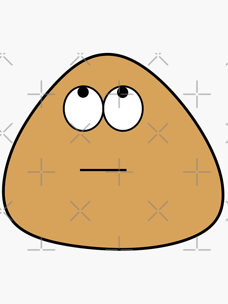 pou plush Sticker for Sale by downbad