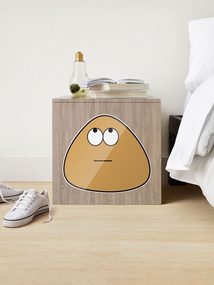 Cute Pou Sticker Pin for Sale by viverradesigns