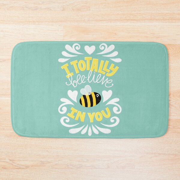 Item preview, I Bee-Lieve In You - Positive Cute Animal Pun designed and sold by Kit Cronk.