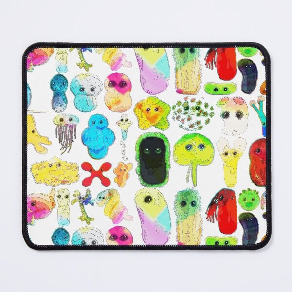 Aperçu de l'œuvre Microbes arc-en-ciel #rainbowmicrobes créée et vendue par HeckaDoodleDo.