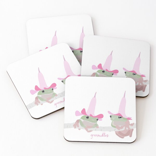 Item preview, Frogs with Flower Hats grenouilles designed and sold by AnnesLovelys.