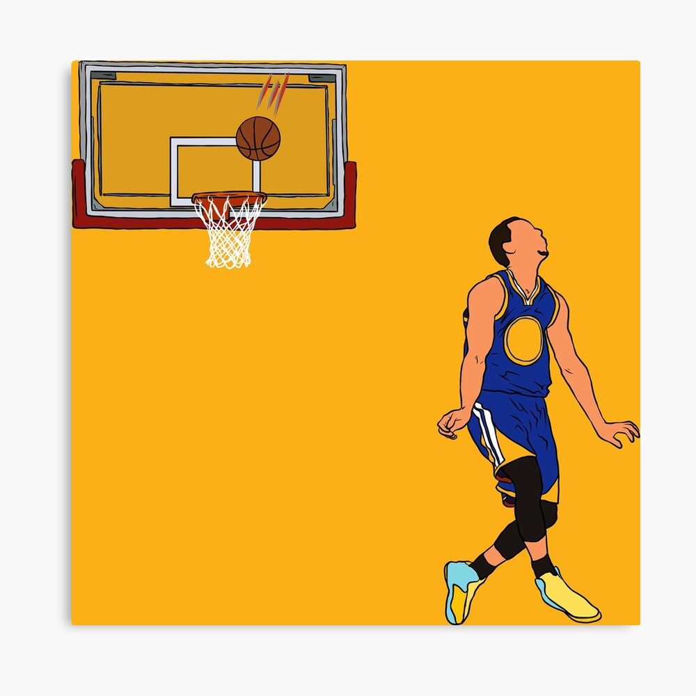 Stephen Curry Oakland Golden Illustration Art Board Print for Sale by  midamode
