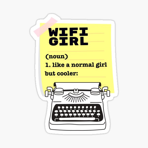 Wifi Girl Sticker