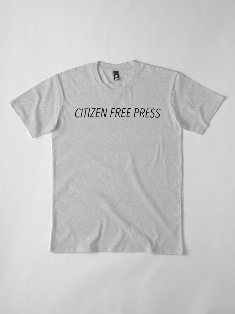 Alternate view of Support Citizen Free Press Premium T-Shirt