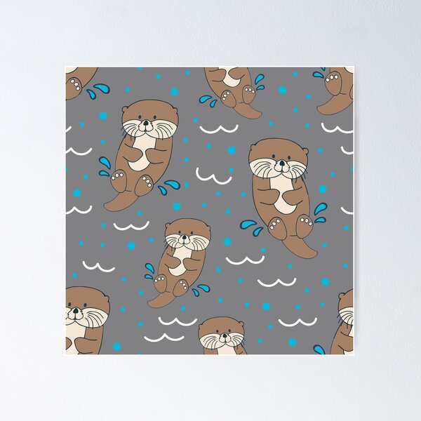 Item preview, Cute Otter Splashing  designed and sold by ConcorStore.