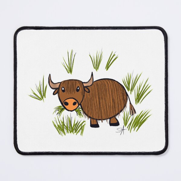 Item preview, Fergus the bull designed and sold by OTPillustration.