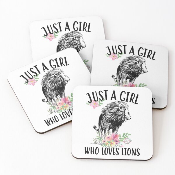Item preview, Just A Girl Who Loves Lions Pink Flower designed and sold by SiouxLove.