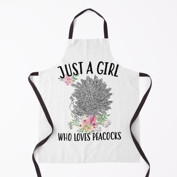 Aperçu de l'œuvre Juste une fille qui aime les paons fleur rose créée et vendue par SiouxLove.