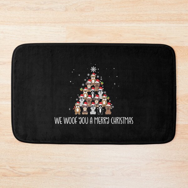 Item preview, We Woof You a Merry Christmas / Snow Christmas Dog Lover Santa Hat designed and sold by Run to Creations.