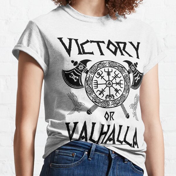 Item preview, Victory or Valhalla Vikings designed and sold by Dog-T-Shirts.