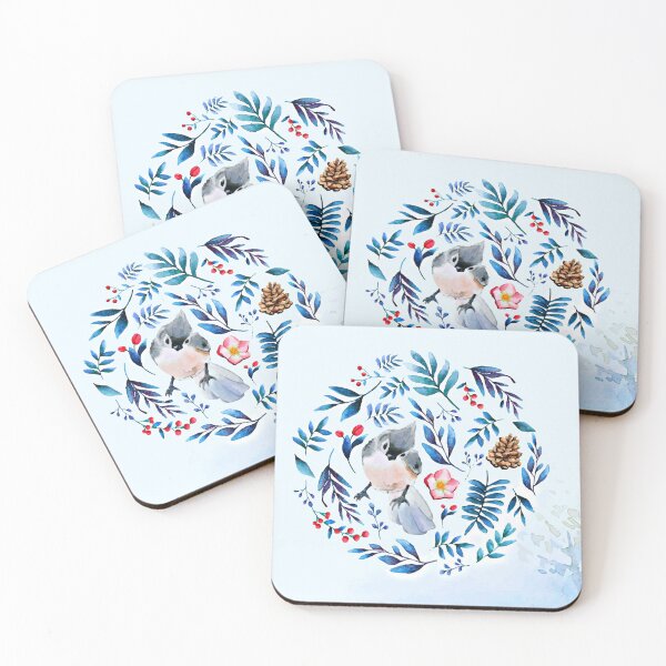 Item preview, Sparrow with Leaves and Flowers designed and sold by Craft DartCO.