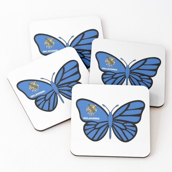 Item preview, State of Oklahoma Flag Butterfly designed and sold by Gsallicat.