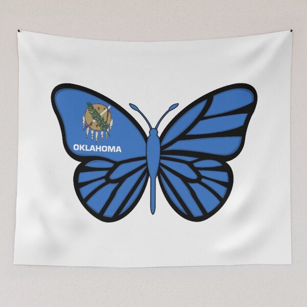 Item preview, State of Oklahoma Flag Butterfly designed and sold by Gsallicat.