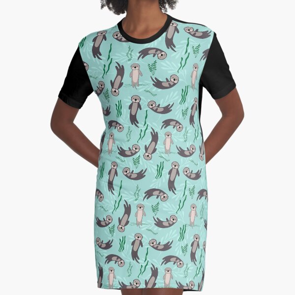 Artikel-Vorschau von Otter Pflanzen Grün Nahtlose, designt und verkauft von ConcorStore.