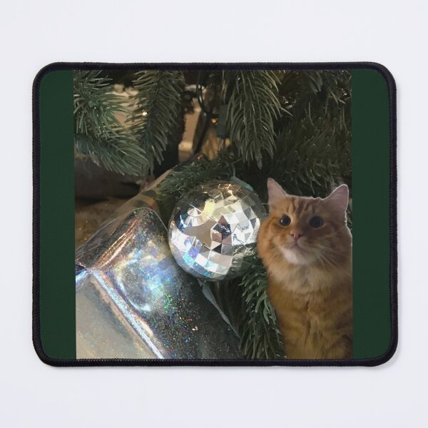 Item preview, Orange Tabby Cat with Holiday Gifts. designed and sold by KarenZuk.
