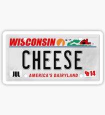 License Plate - CHEESE Sticker