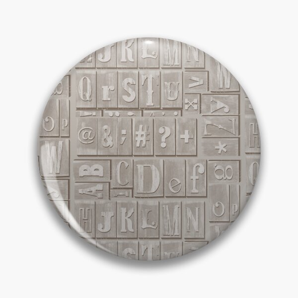Item preview, Neutral Alphabet printing press blocks designed and sold by Quick Brown Fox Canada.