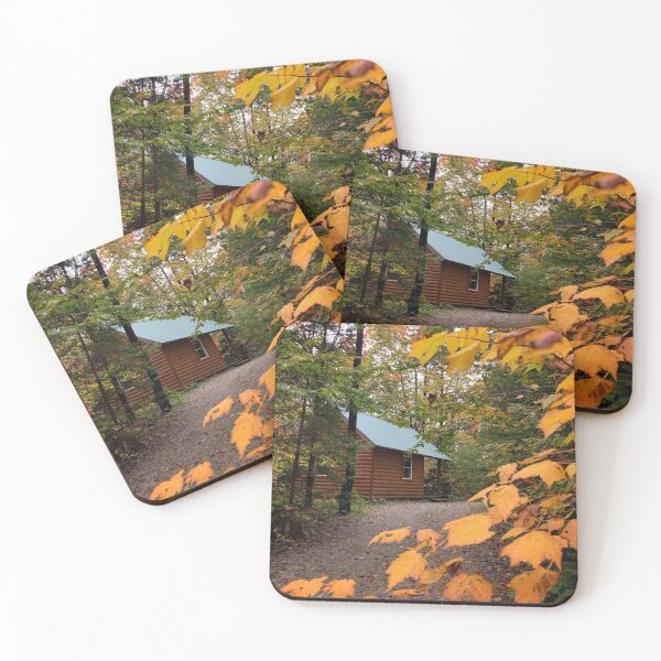 Item preview, Autumn Cabin in the Woods, Vermont designed and sold by ExploreOutdoors.
