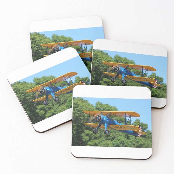 Item preview, Boeing-Stearman Kaydet Biplane Trainer Aircraft Taking Off designed and sold by SouthShorePics.