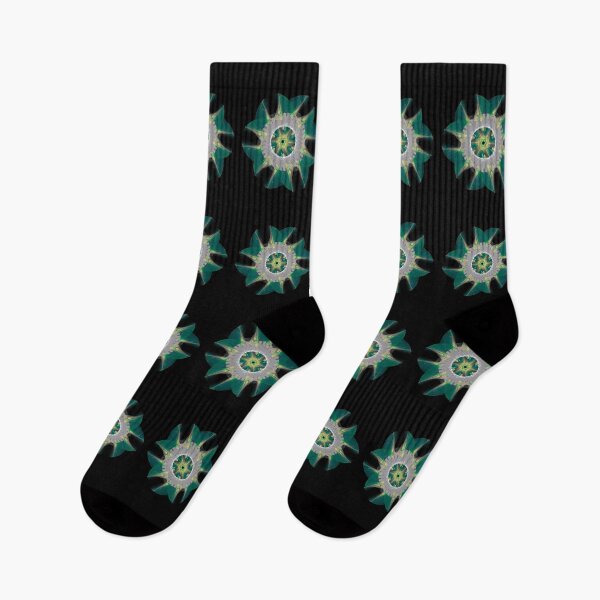 Item preview, Fractal Green & Gold Star w/ Transparent Background designed and sold by IssyDesigns.