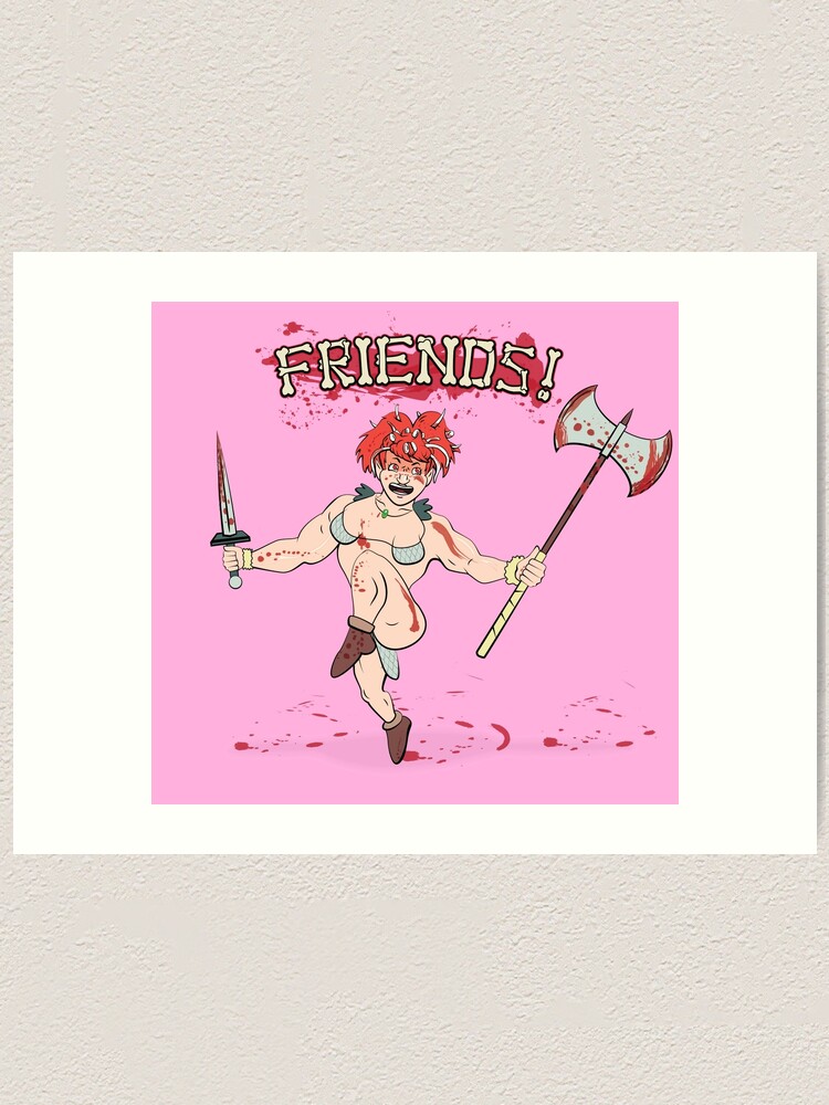 Thumbnail 2 of 3, Art Print, Friends! designed and sold by makingDigital.