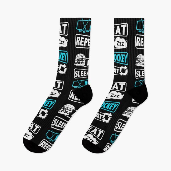 Item preview, Eat sleep Ice hockey repeat  designed and sold by ConcorStore.