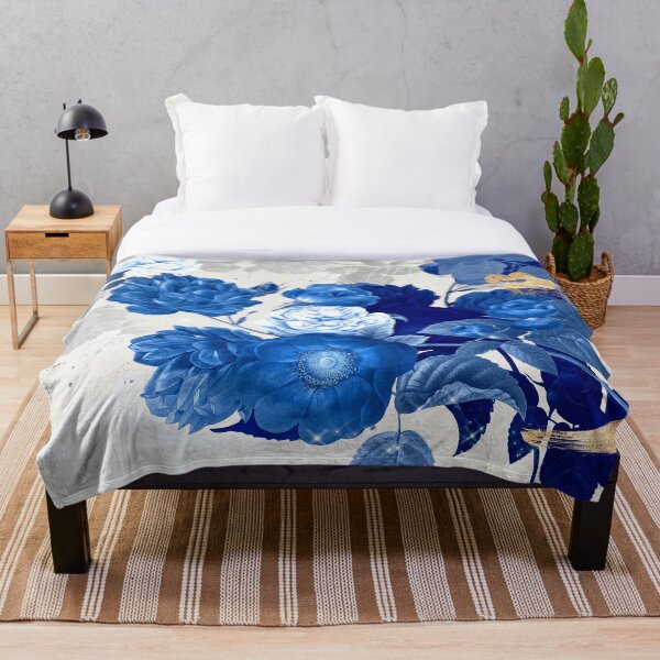 Item preview, Abstract Blue Floral Art designed and sold by Craft DartCO.