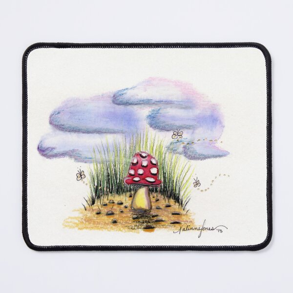 Item preview, Little Polka Dotted Fly Agaric Mushroom designed and sold by NalinneJonesArt.