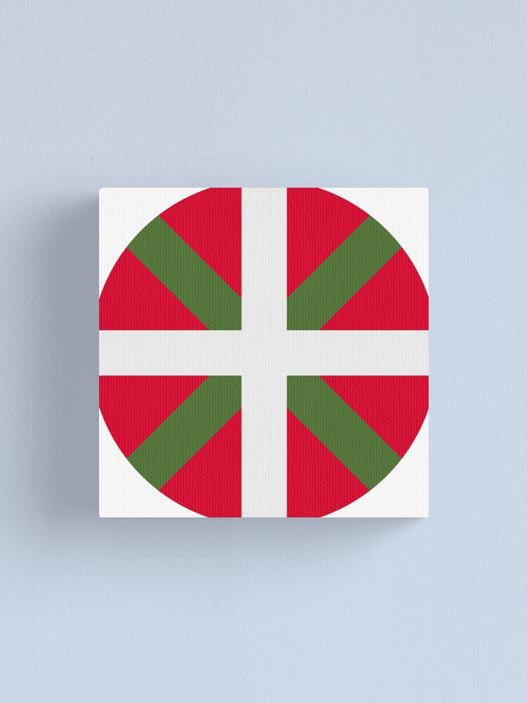 Imagen 1 de 3, Lienzo con la obra Basque Country Poster | Basque Country Flag Sticker | Basque Country Prints, diseñada y vendida por DesignTool.