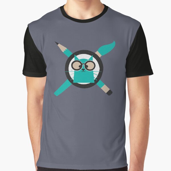 Item preview, Nerdy Artist Cat designed and sold by Comstock Design Co..