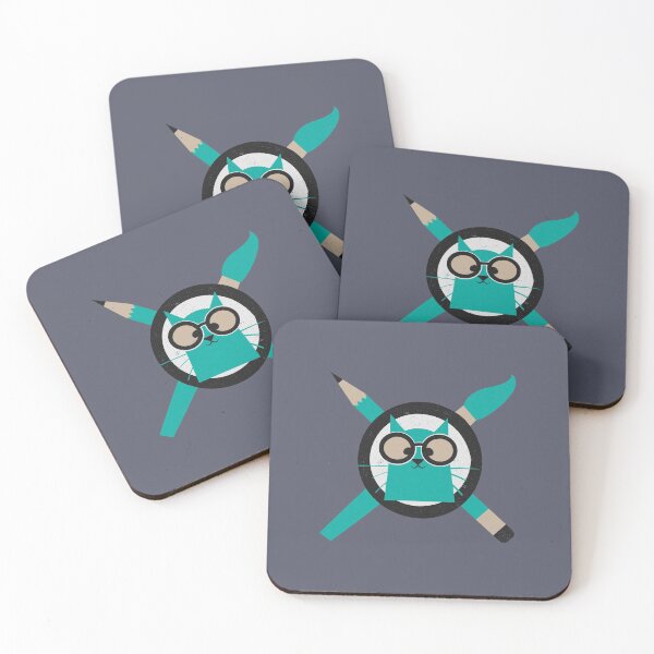 Item preview, Nerdy Artist Cat designed and sold by Creatively Torn.