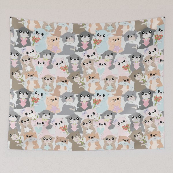 Item preview, Cute Cartoon Otters  designed and sold by HauckClothing.