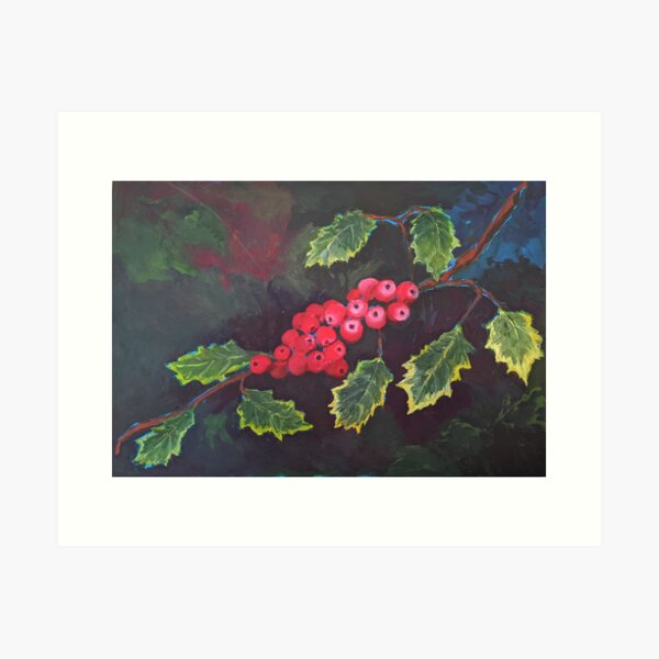 Item preview, Holly Branch designed and sold by Laura King  Fine Arts.
