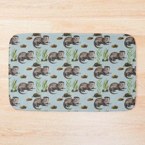 Item preview, Watercolor Otter Seamless designed and sold by HauckClothing.