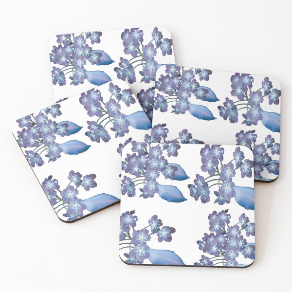 Artikelvorschau, blaue Blumen entworfen und verkauft von estilolukino.