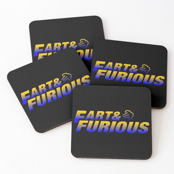 Item preview, Fart & Furious Yellow Blue Typography Funny Word or Phrase in Normal Style designed and sold by Vasabi88.